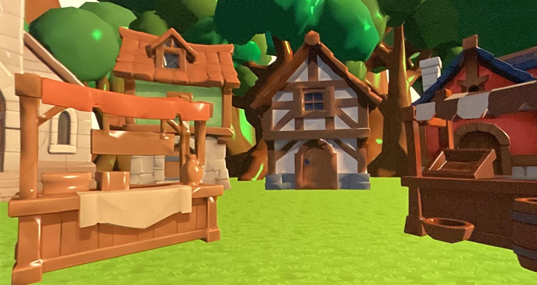 Vulkan medieval fantasy village